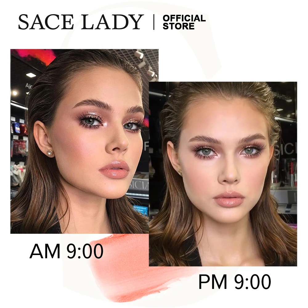 SACE LADY жидкие румяна для макияжа натуральные легкие розовые румяна фирменная марка Кремовые румяна 5 видов цветов 6 мл SL276