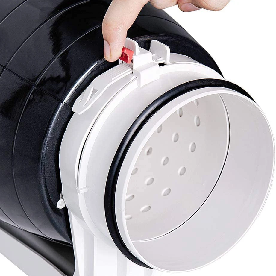 Silent Hydroponics Mixed Flow 6 Inch Inline Duct Fan for Grow Tent Ventilation