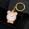 LLavero de metal patrón de reloj