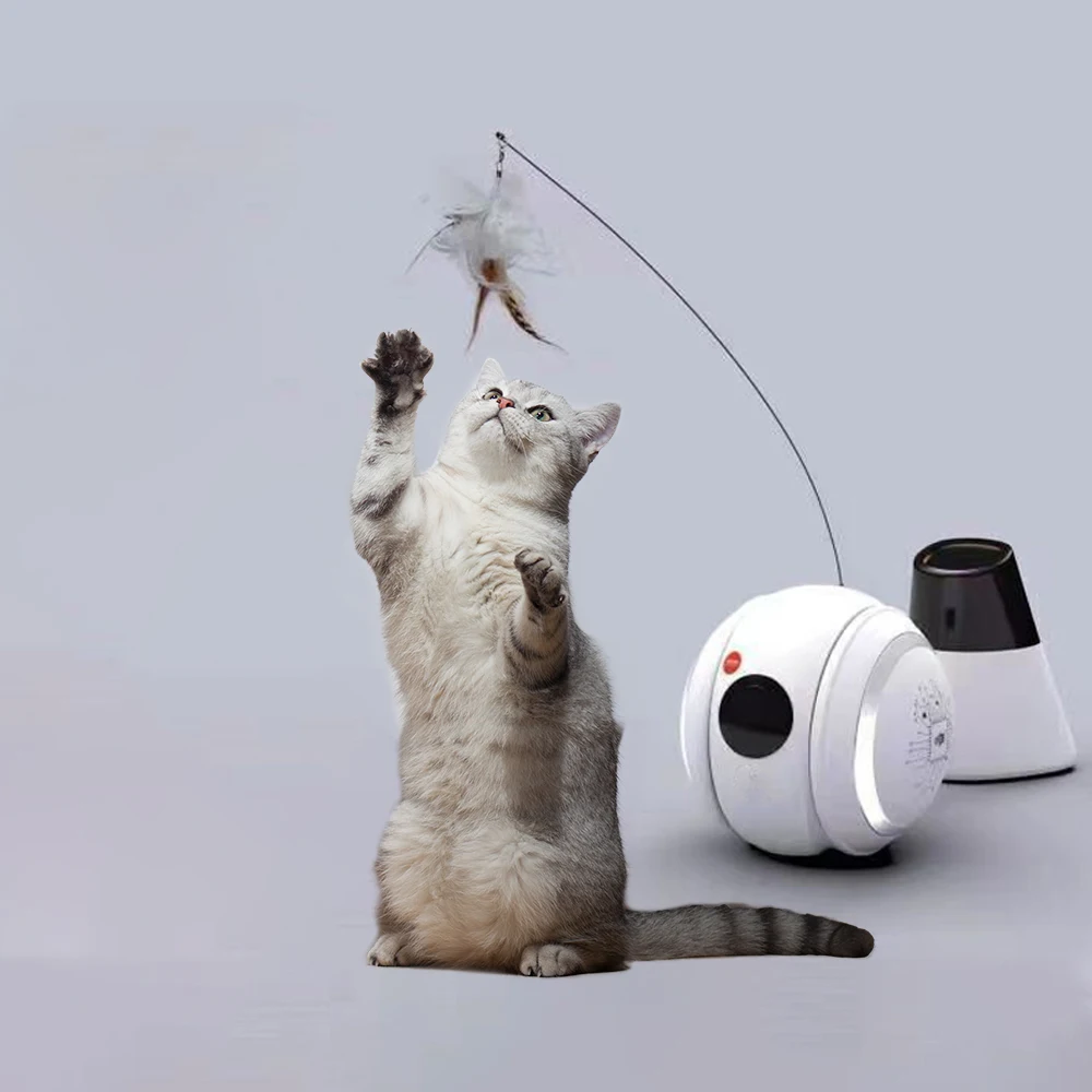 Wholesale Smart Pet Toy Automatic Interactive Ball Robot 1080p HD Video Camera Made Silicone Rubber Cat Dog Individual Boxes