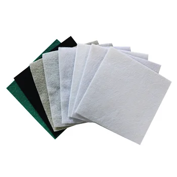 Hot selling high quality long fiber road building construction geotextile fabric cloth flakes geotextile