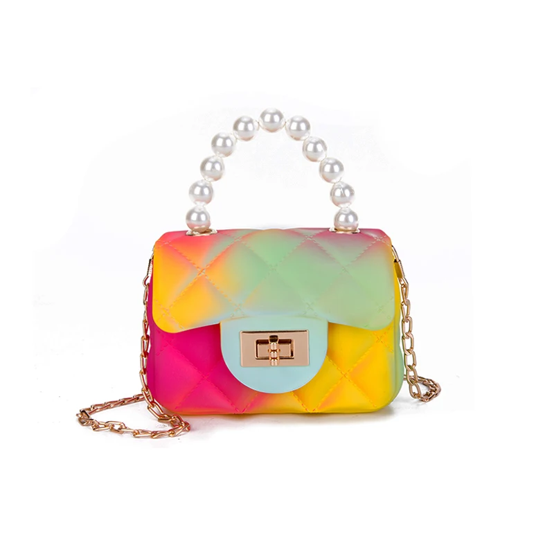 Jelly rainbow purse sale