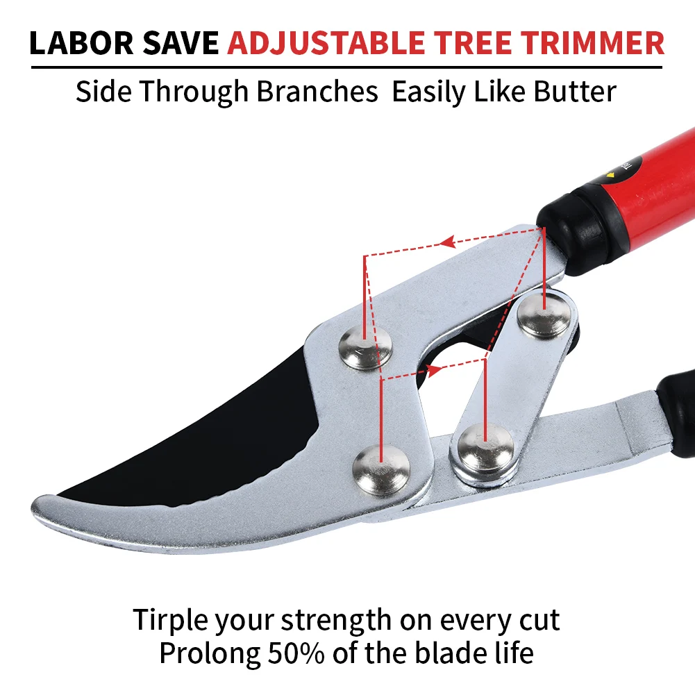 Adjustable Garden Cutting Tools Long Reach Telescopic Bypass Loppers