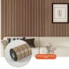 Thickened - dark brown brushed wood grain MW604