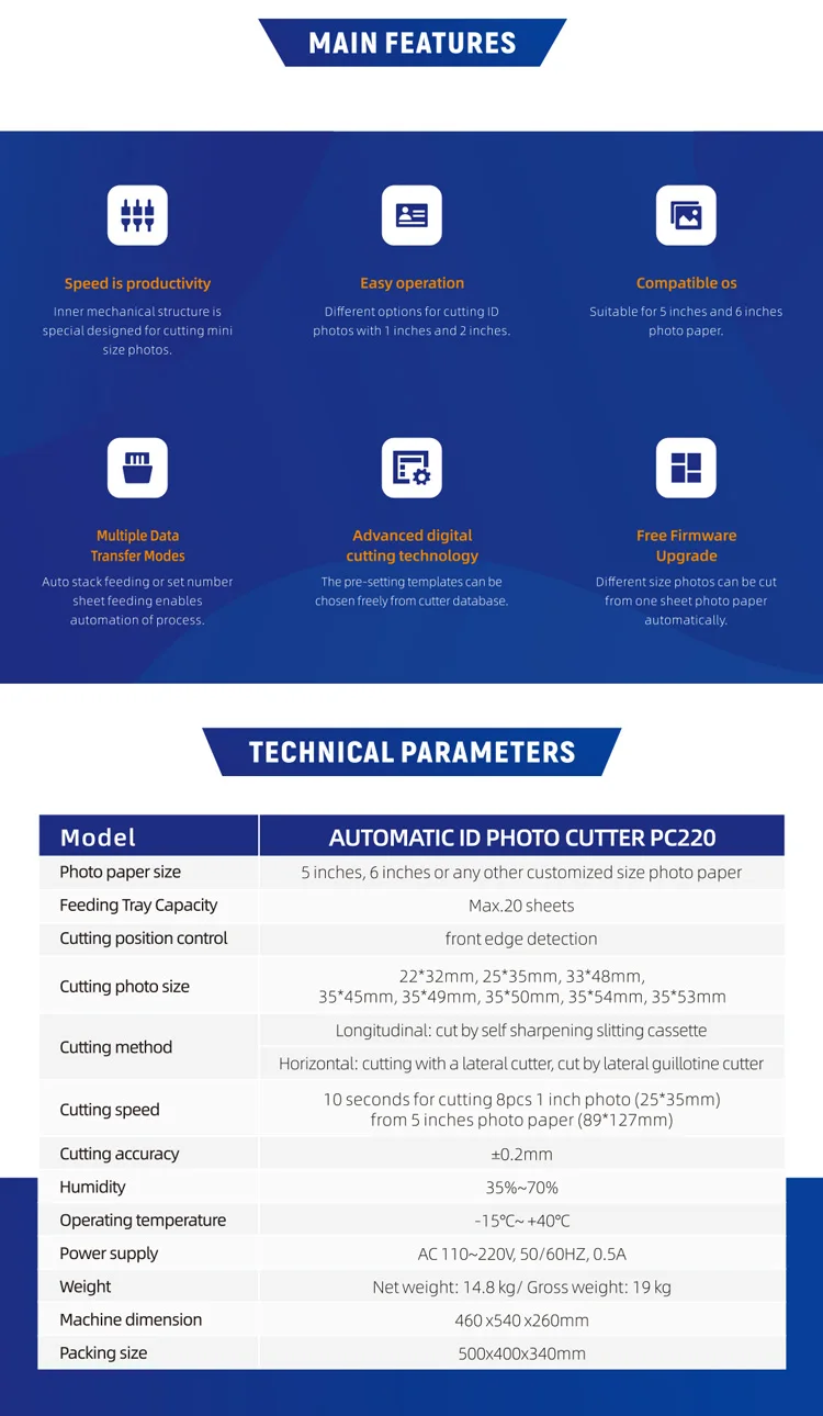 vicut id photo paper cutter passport