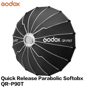 Godox Softbox Accessories QR-P90T 90CM Quickly Release Parabolic Softbox for Video LED Light Live Broadcast Bowens Studio Flash detail image