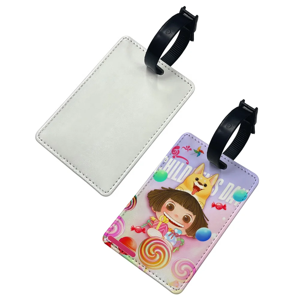 Prosub Sublimation Travel Name Tag Blank Custom Print Pu Leather ...