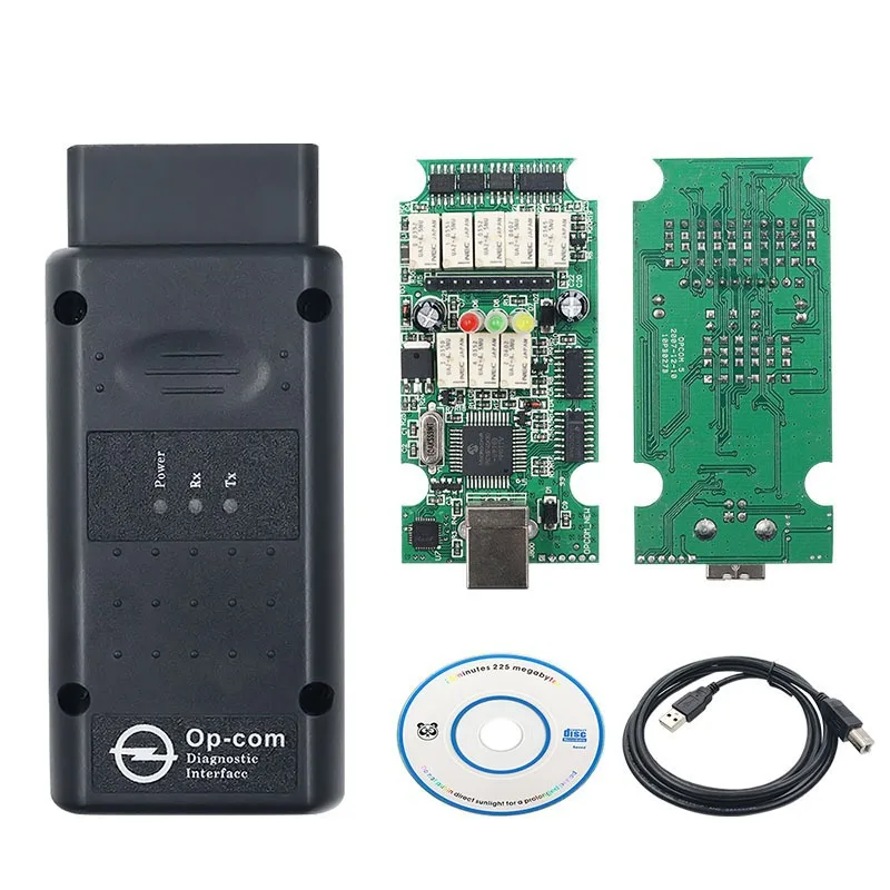 OPCOM 1.99 Green Board OPCom Code Reader for Opel with V1.99 PIC18F458 Chip and FTDI Chip Diagnostic Tools