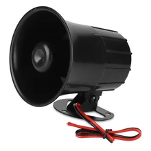 120Db 20Watt 1Tone Wired Alarm Horn Burglar Alarm Piezo Siren IP65 for Indoor/Outdoor Security System Alarm DC12V with Bracket