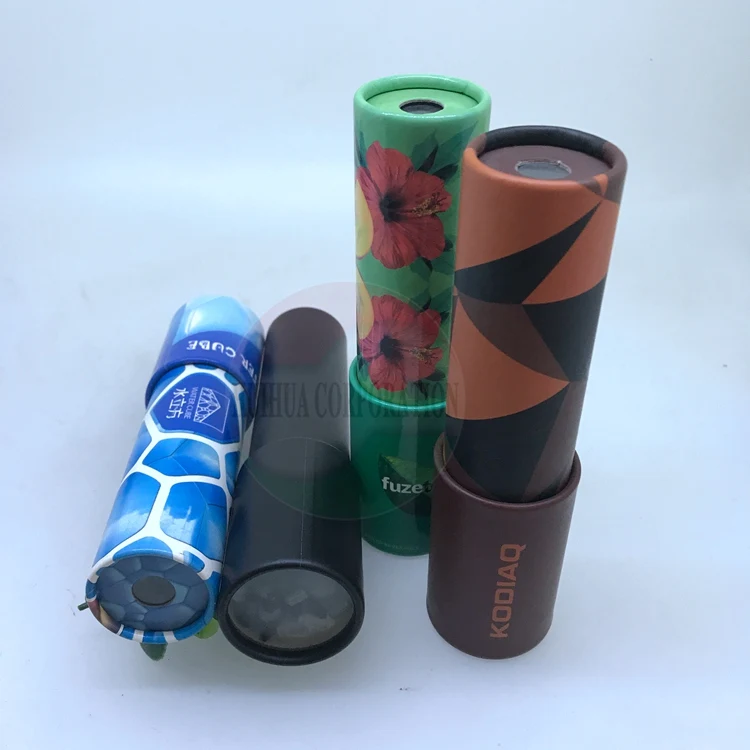 Упаковочная трубка на заказ, круглая бумага, картонная игрушка, калейдоскоп