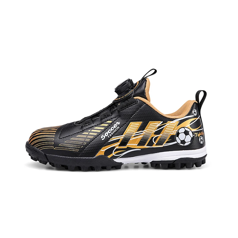 Hot Design Nonslip Fashion Children Football Shoes Wholesale Pu