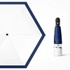 Blanc lait avec bord bleu foncé