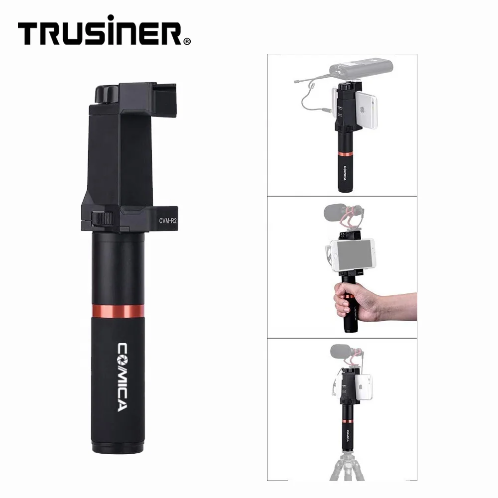 Comica CVM-R2 смартфон рукоятка металлическая видео установка с шириной регулируемый зажим для