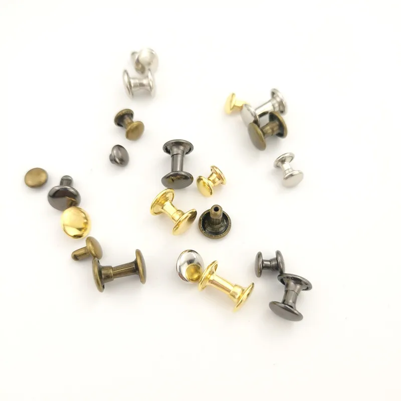 480 Sets Leather Rivets Double Cap Rivet Tool Kit for DIY