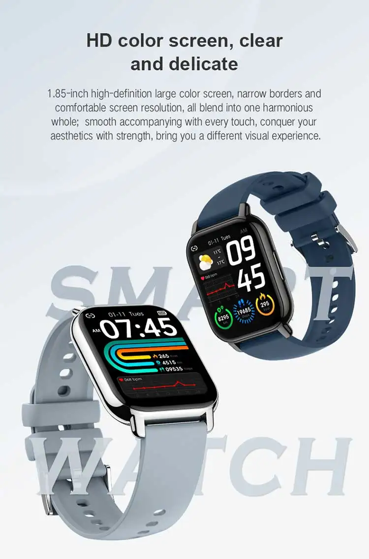 Tkyuan Smart Watch 2022 Newest P66 Connect One Time For Bt Call Heart
