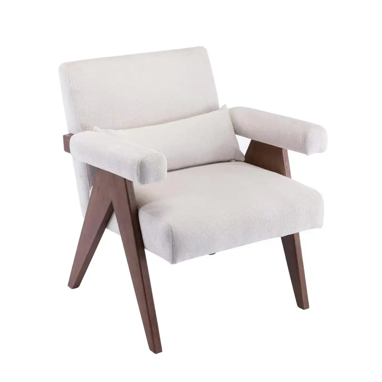 Modern High Quality Wood Frame Snowflake Velvet Upholstered Solid Wood