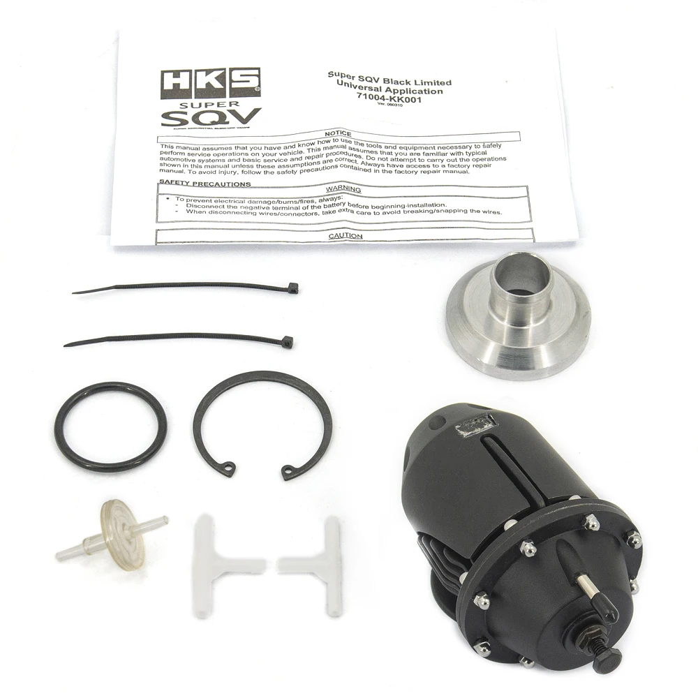 HKS Sqv2 Turbo Blow off Valve - Black/silver Aluminum