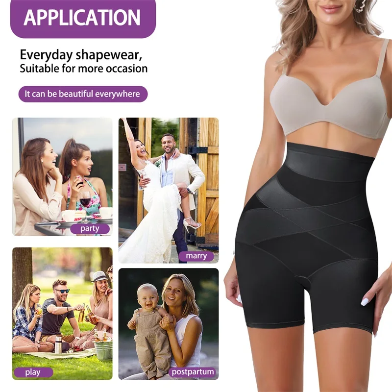 Wholesale Full Body Plus Size Slimming Thigh Butt Lift Underwear Tummy Control Panties Shaper High Waist Trainer Shapewear details