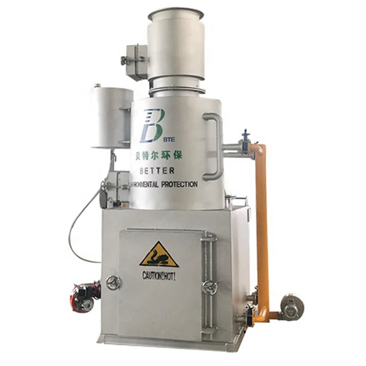 Two Chambers Fully Burning Poultry Dead Chicken Pet Medical Waste Incinerator Burner Pet Animal Cremation Machine