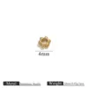 Cuentas de oro - Cuentas de 4mm con 6 puntos