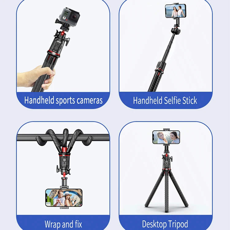 C03 Flexible Phone Selfie Stick Portable Octopus Tripod