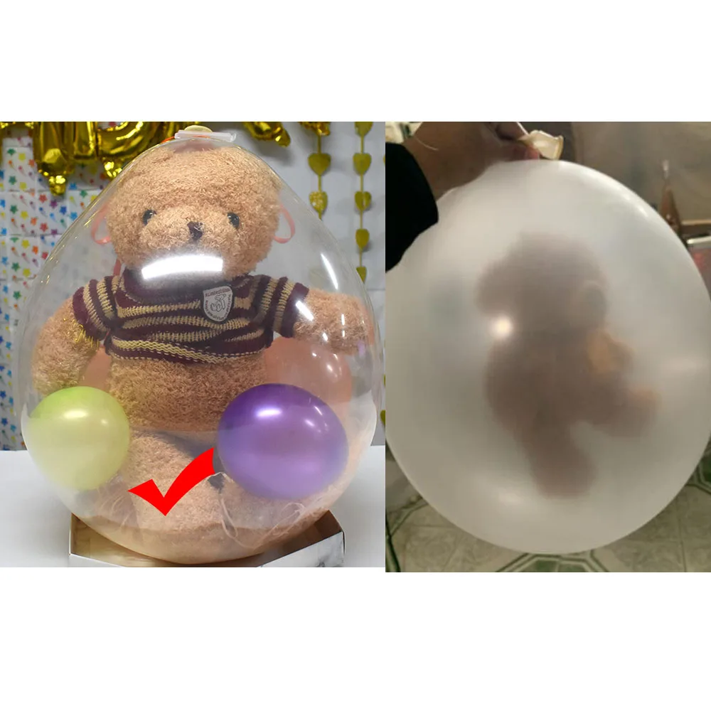 18inch Perfect Clear Transparent Latex Balloons Biodegradable Latex