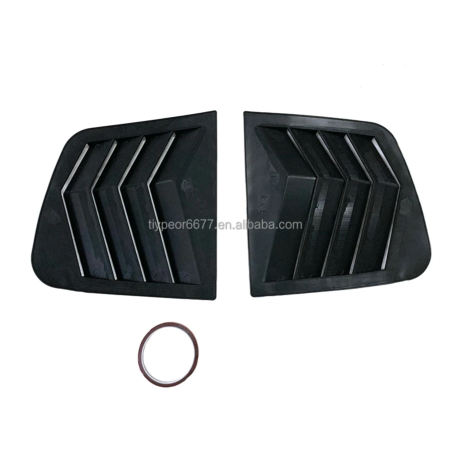 product window louvers for kia kx5 sportage 2015   2018 rear side window louvers air vent scoop shades cover blinds exterior accessories-8
