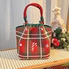 Hkb9146 plaid ripple christmas - ring buckle bag