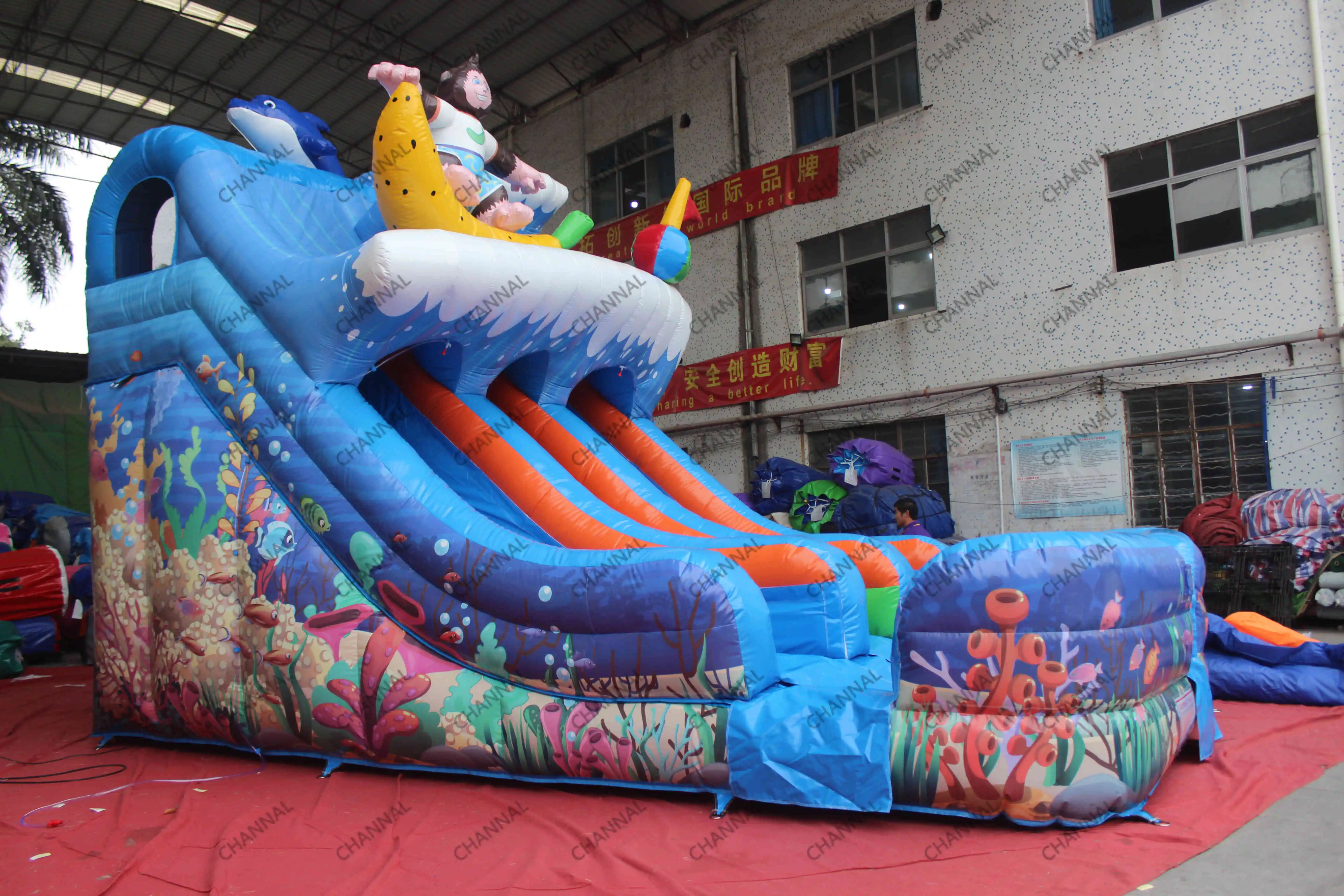 Hot Sale EN14960 Purple Dragon Castel Bounce House Dragon for Sale