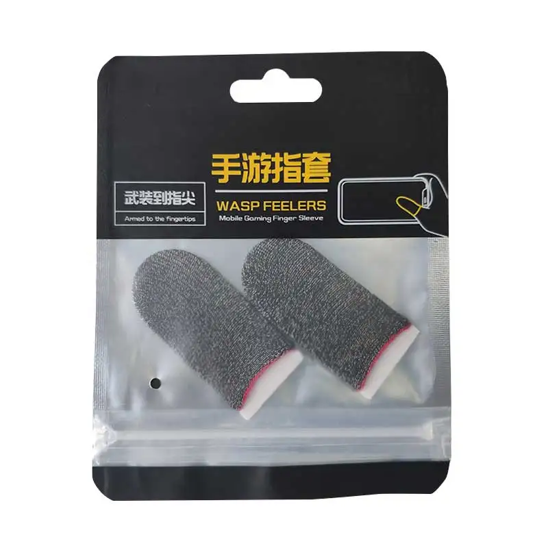 Оригинальный производитель игровой рукав для пальцев из серебристого волокна нескользящий мобильных
