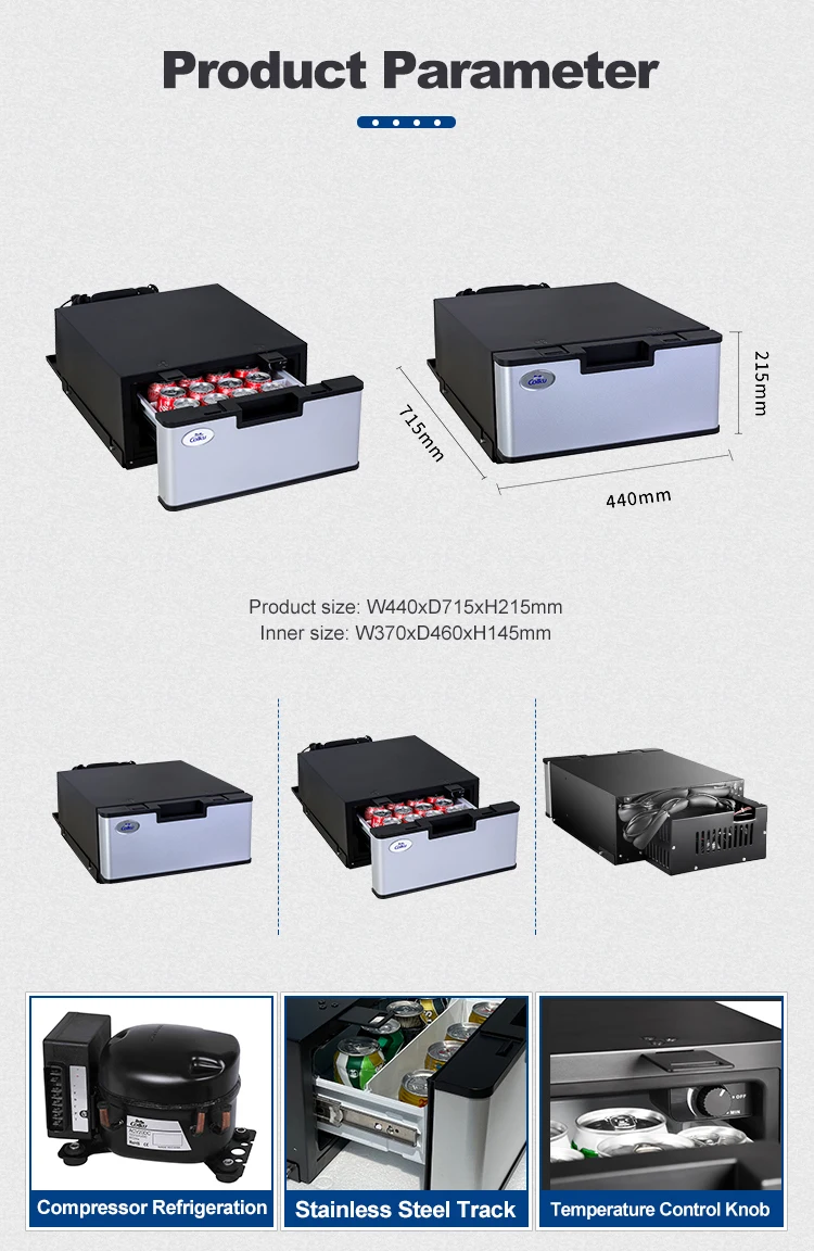 Colku 23dr Built In Drawer Fridge Freezer New Design Car Refrigerator