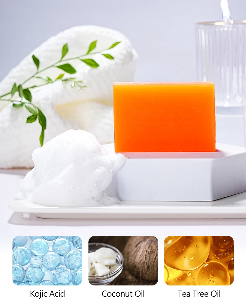 Guanjing Kojic Acid Soap Whitening Soap Moisturizing Deep Cleansing