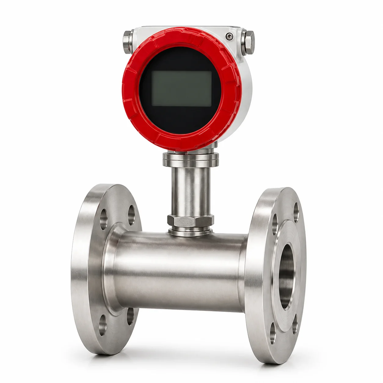 Industrial Intelligent Turbine Water Flow Sensor Duplex 2205 Impeller Thread Mount Inline Turbine Flow Meter FLC400