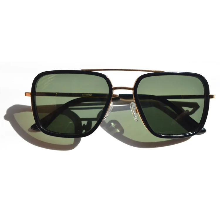 Sifier Tony Stark Metal Frame Sun Glasses UV400 Polarized