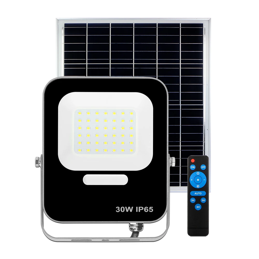 KCD LAP Wireless Remote Control Outdoor IP65 Waterproof Solar LED Outdoor Type Solar Reflector Flood Light Circular