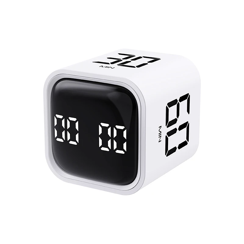 Multifunctional Gravity Cube Sensing Home Visual Timer Kid Study Vibration Pomodoro Timer 4-sided Mechanical Countdown Timer