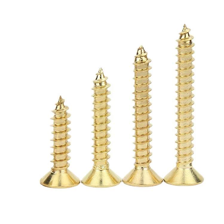 M2 M3 M3.5 M4 M5 M6 M8 Phillips Flat Head Solid Brass Self Tapping