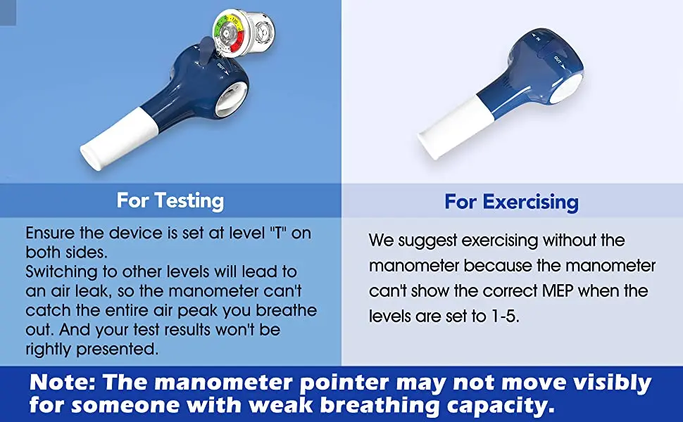 Lung Fitness Breathing Muscle Trainer Expiratory Breathing Exercise Device Healthy Care