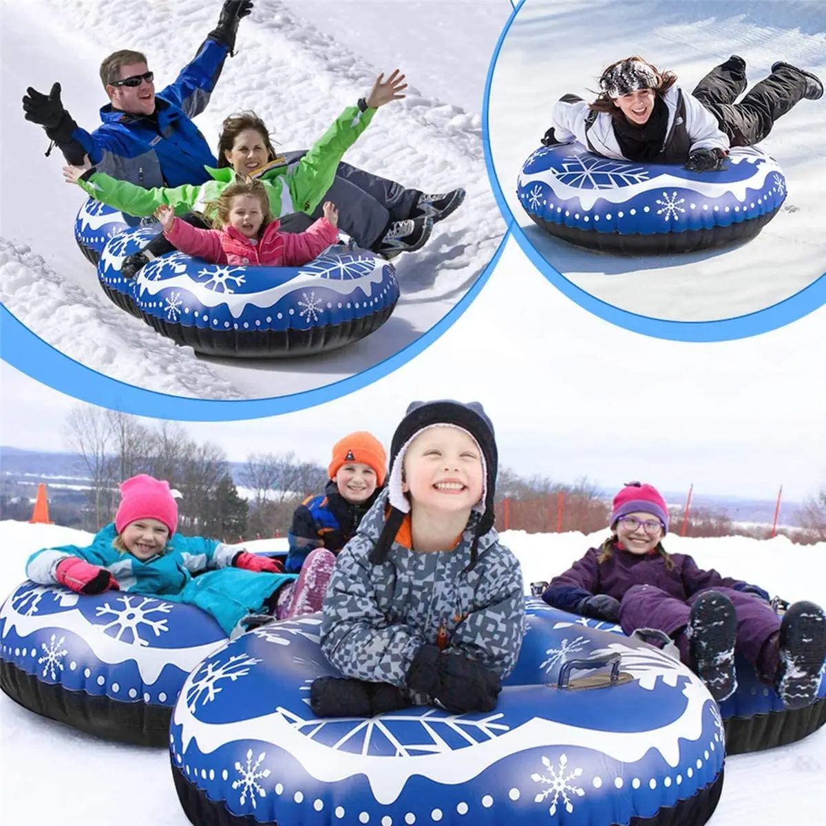 Hard Bottom Good Snow Tubes With High Handles For Kids And Adults Buy