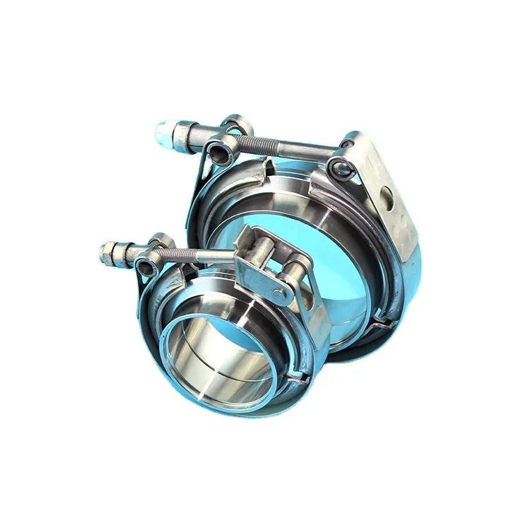 Fascetta A Sgancio Rapido In Alluminio Con Flangia Per Tubi Intercooler – 2,5 Pollici / 63 Mm, Nera