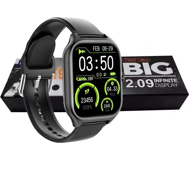 Ultra2 Pro Max T800 T900 Smart Watch 2.09 Inch Series 8 9 TFT Display Square Shape Answer Call Function