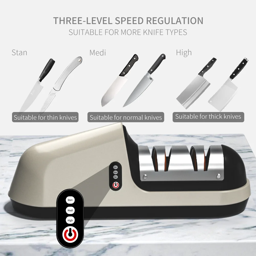 Kitchen Accessories USB Rechargeable Sharpener Tool Household Small Electric Knife Sharpener