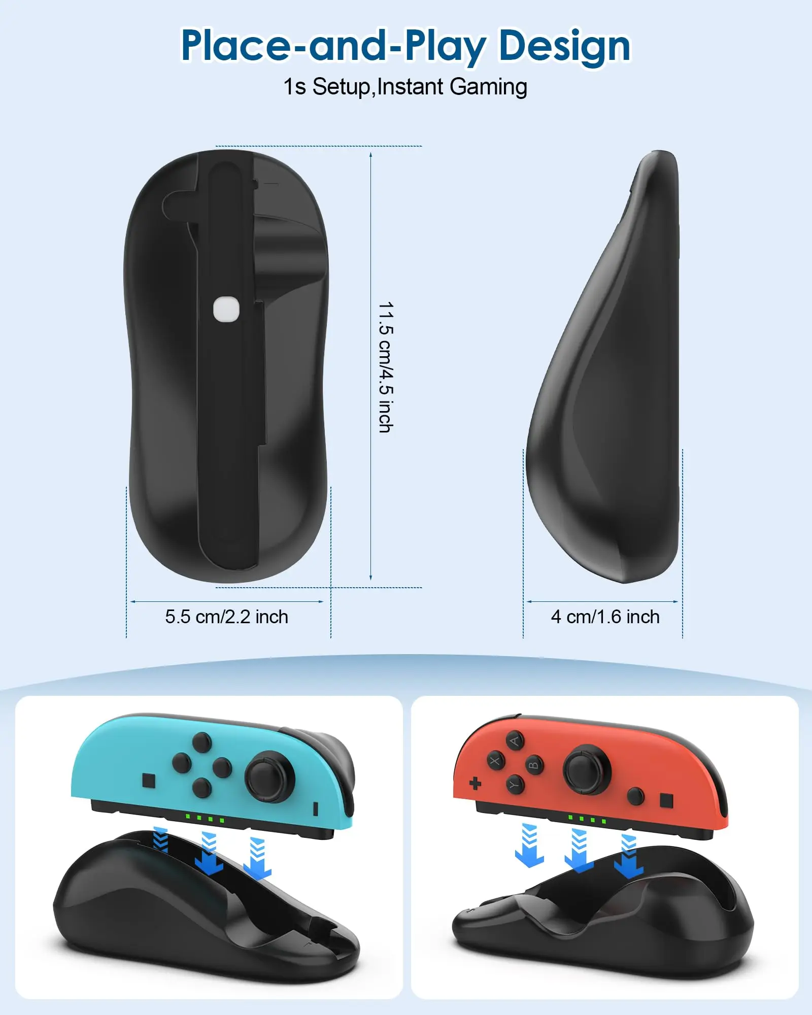 product gaming controller mouse for joy con 2 hand grips mini portable mice for drag x drive game accessories for switch 2-6