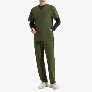 Men's Customizable Poly Spandex Jogger Design Medical Scrub Sets Vietnam Hospital Uniforms Wholesale Medical Clothing