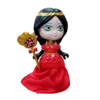 Red Princess with fabric dress