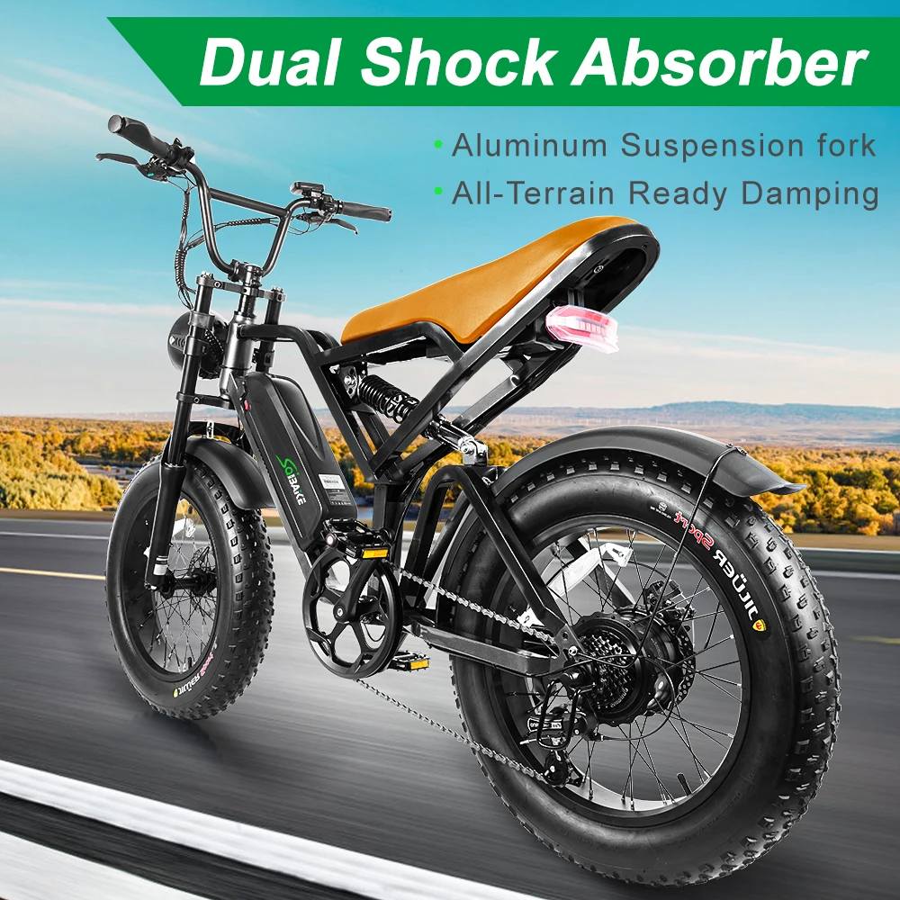 750 W to 1000 W 48 V 15 Ah Electric Bike Mountain Fat Tire