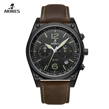 OEM Chronograph Automatic Movement Quartz Watch TOP Brand Luxury Men Wrist Watch Chronograph Stainless Steel Quartz Watch
