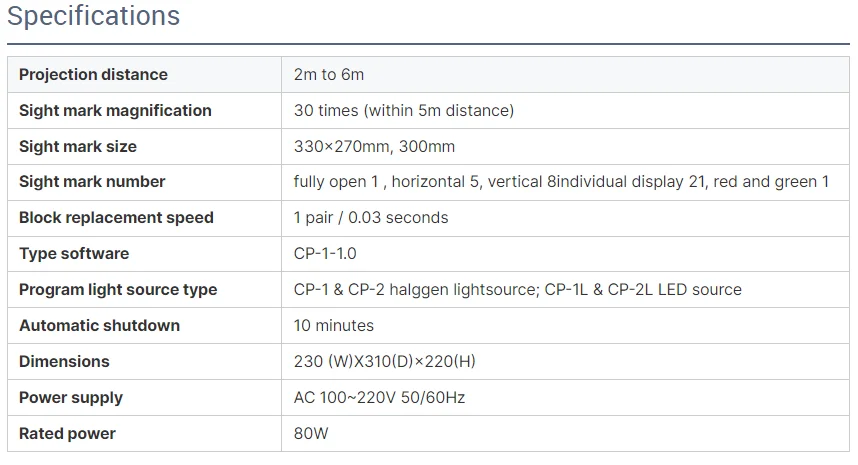 CP-1 Auto Chart Projector LCD Vision Chart Projector LCD chart projector/Visual machine/Ophthalmic Optical Equipment
