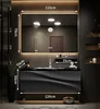 120Nature Marble Countertop & Ceramic Sink+Mirror