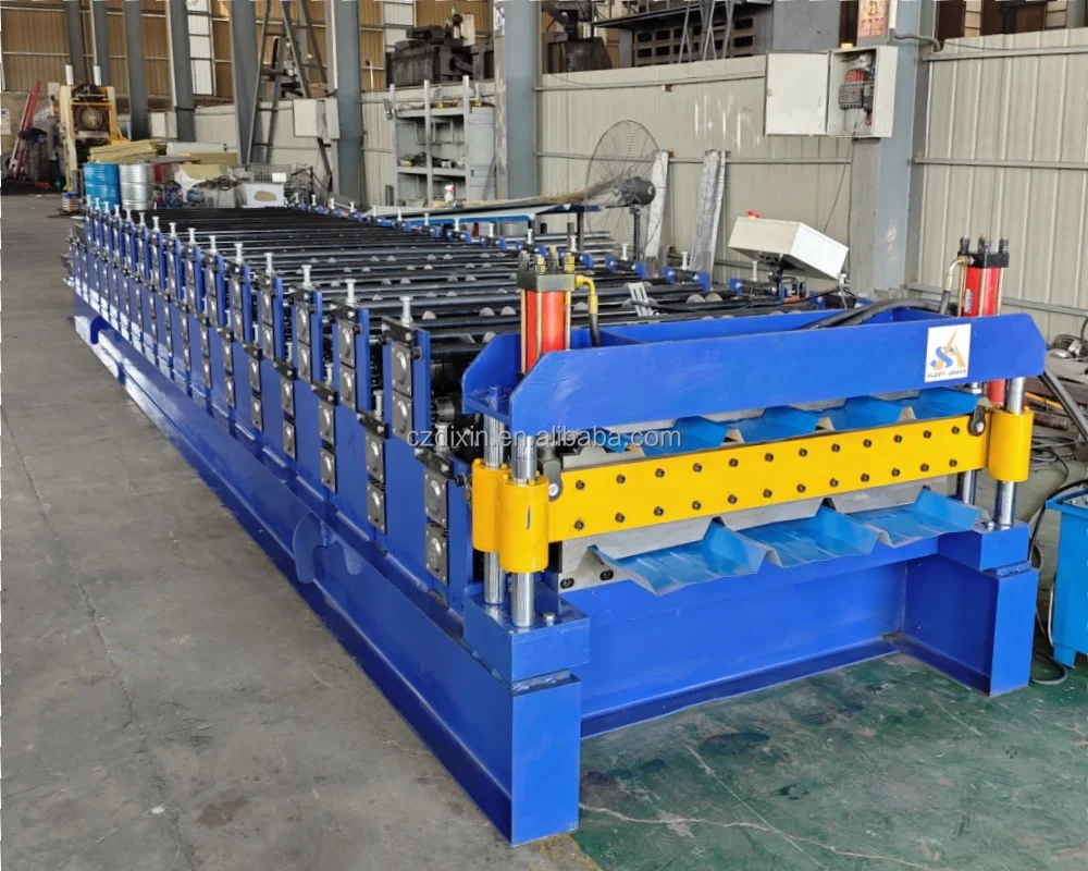 TR4 Double Layer  IBR Roofing Sheet Making Machine Trapezoidal Roofing Panel Roll Forming Machine